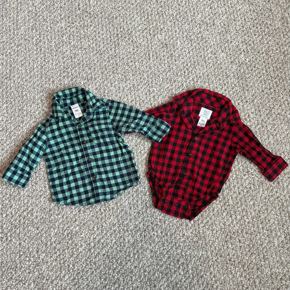 Carters Button Down Shirts Size‎ 3 Months